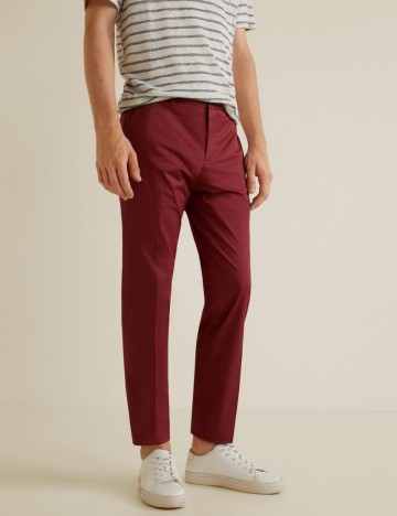 Pantaloni slim fit tip chino, albastru, 36