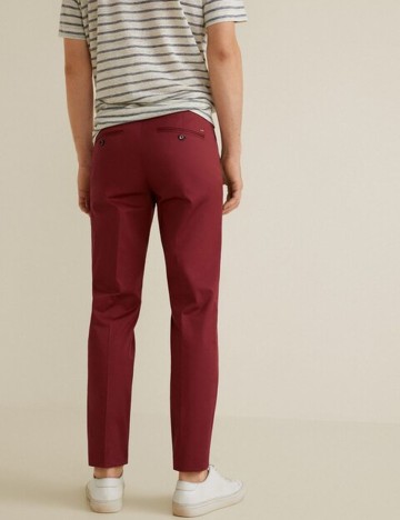 Pantaloni slim fit tip chino, albastru, 36