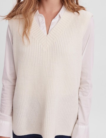 Vesta Vero Moda, crem, S