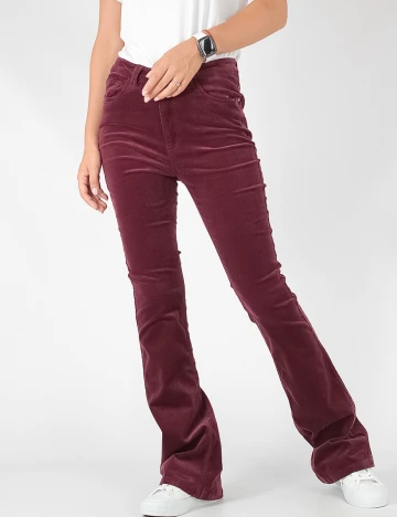 Pantaloni Only, visiniu, 38 Rosu