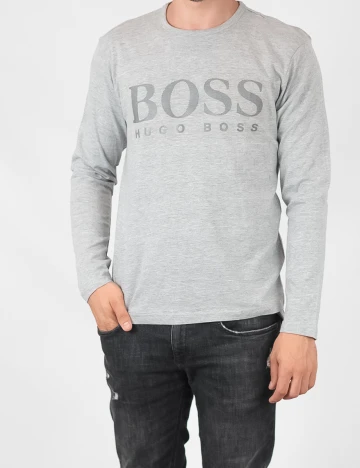 Bluza Hugo Boss, gri deschis, M
