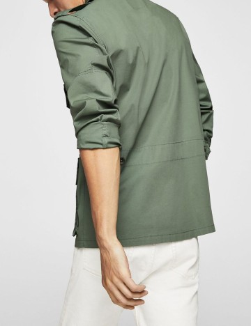 Field jacket din bumbac cu buzunare, kaki, XXS
