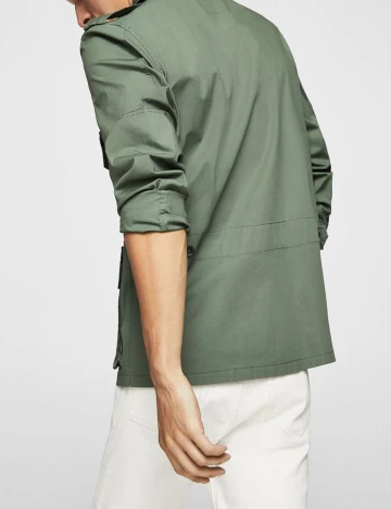 Field jacket din bumbac cu buzunare, kaki, XXS
