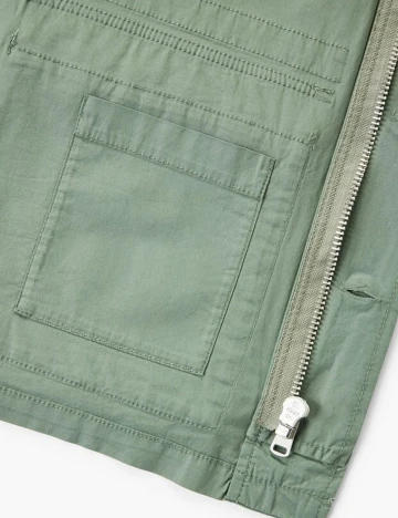 Field jacket din bumbac cu buzunare, kaki, XXS