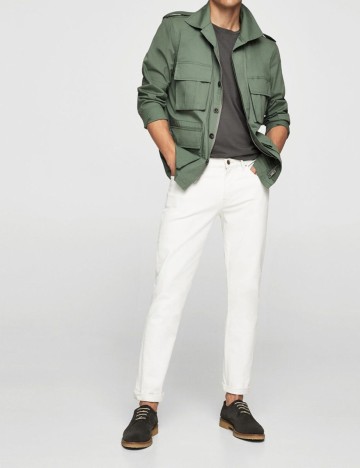 Field jacket din bumbac cu buzunare, kaki, XXS