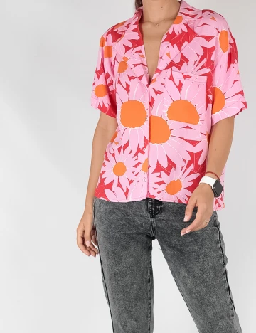Camasa Stradivarius, roz, M Roz