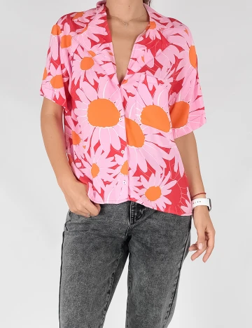 Camasa Stradivarius, roz, M Roz