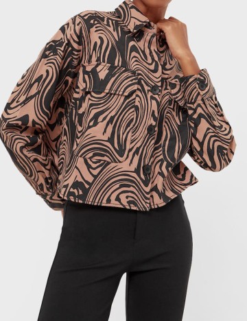 Camasa Stradivarius, maro, S