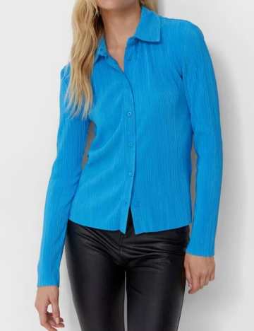 Camasa Stradivarius, albastru, M