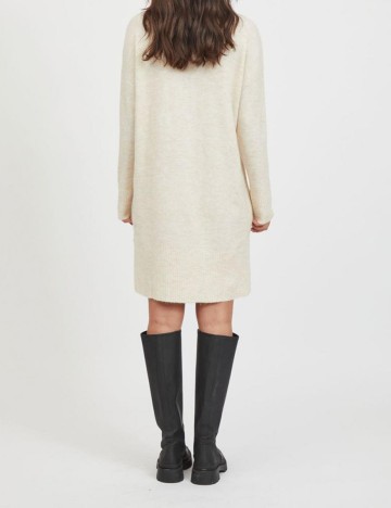 Rochie scurta Vila, crem, M