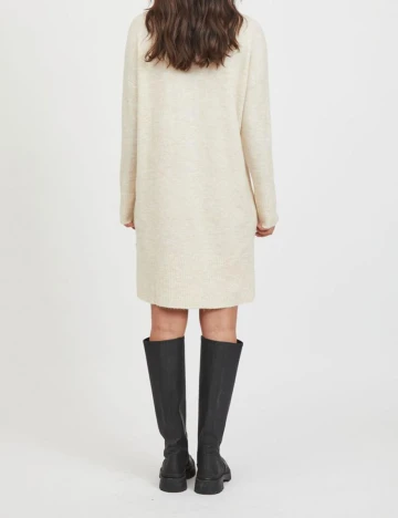 Rochie scurta Vila, crem, M