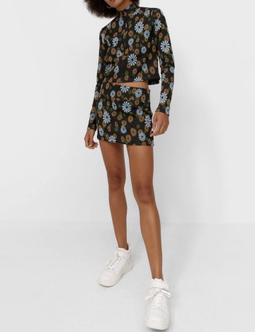Fusta Stradivarius, floral, S