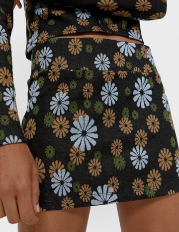 Fusta Stradivarius, floral, S