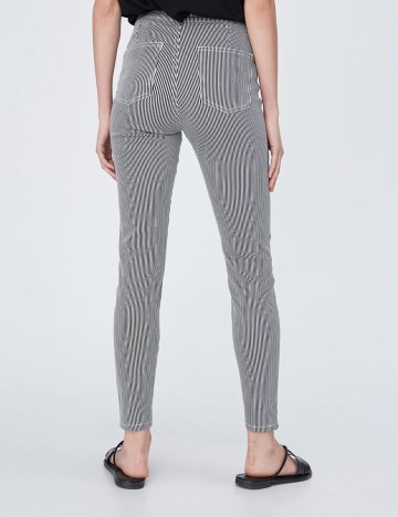 Pantaloni Sinsay, alb/negru, 38