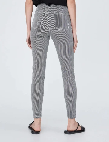 Pantaloni Sinsay, alb/negru, 38