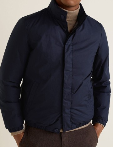 Jacheta matlasata cu puf, bleumarin, XS