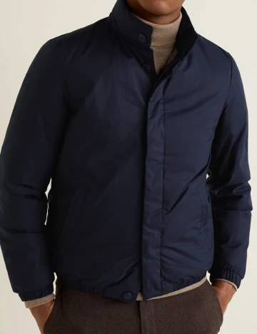 Jacheta matlasata cu puf, bleumarin, XS