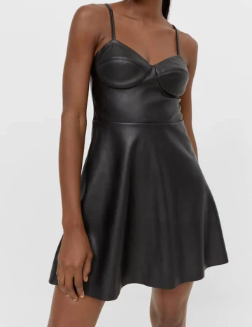 Rochie scurta Stradivarius, negru, M Negru
