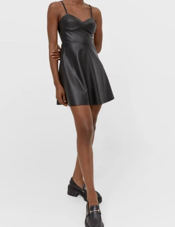Rochie scurta Stradivarius, negru, M Negru