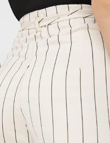 Pantaloni Stradivarius, crem, 34