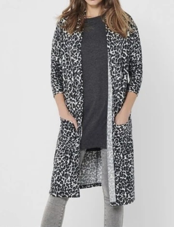 Cardigan Only, animal print, M