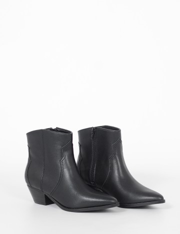 Botine Reserved, negru, 38