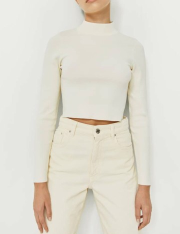 Bluza Stradivarius, ecru, XS