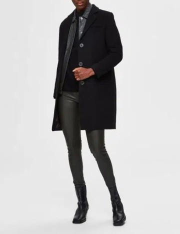 Palton Selected Femme, negru, 42