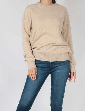 Pulover Reserved, crem, M
