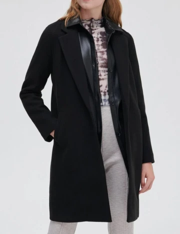 Palton CROPP, negru, XS