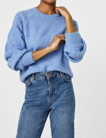 Pulover Vero Moda, albastru, L
