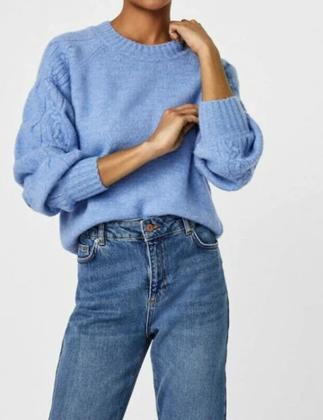 Pulover Vero Moda, albastru, L