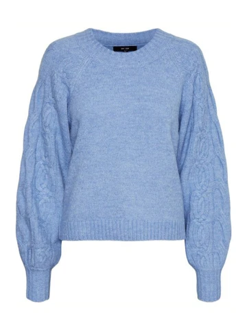 Pulover Vero Moda, albastru, L