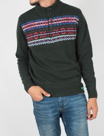 Pulover N.Z.A NEW ZEALAND AUCKLAND, verde, L