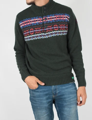 Pulover N.Z.A NEW ZEALAND AUCKLAND, verde, L