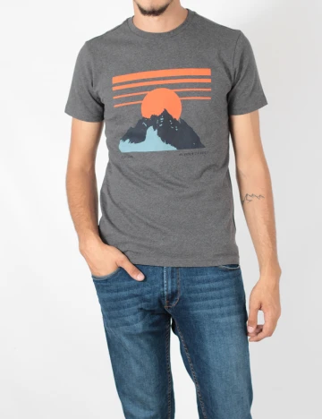 Tricou KnowledgeCotton Apparel, gri, S