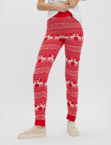 Pantaloni Vero Moda, rosu, M
