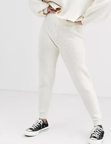 Pantaloni ASOS, ecru, 40