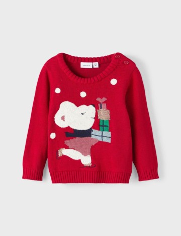 Pulover Name It, rosu, 4-6 LUNI