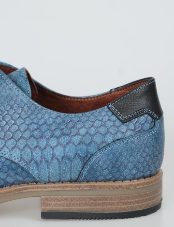 Pantofi Checker by Bristol, albastru, 44