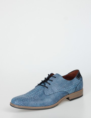 Pantofi Checker by Bristol, albastru, 44