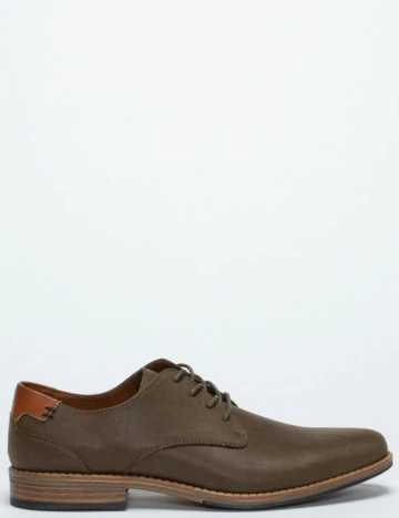 Pantofi Checker by Bristol, kaki, 42 Verde