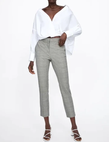 Pantaloni Zara, gri, XS