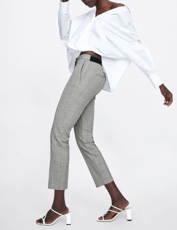 Pantaloni Zara, gri, XS