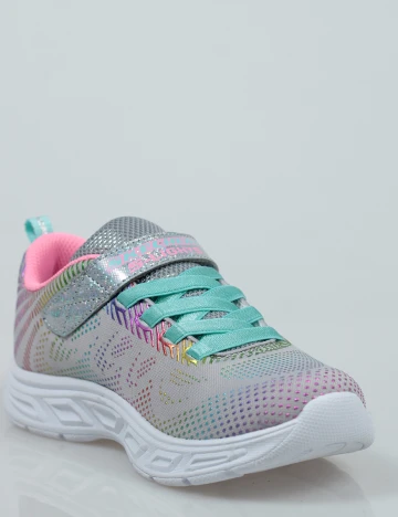 Adidasi cu luminite SKECHERS, gri, 32