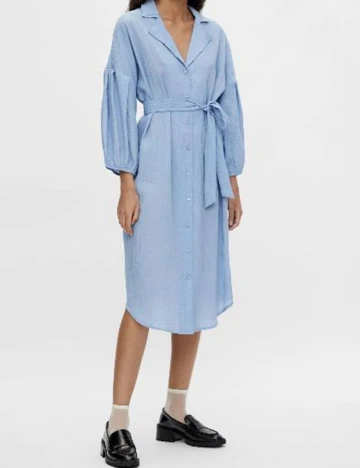 Rochie medie Object, albastru, 38 Albastru