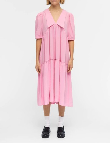 Rochie Medie Object, roz, 38