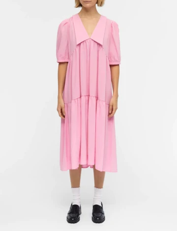 Rochie Medie Object, roz, 38