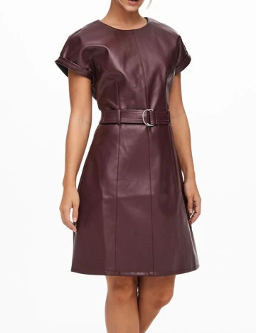 Rochie scurta Only, visiniu, S