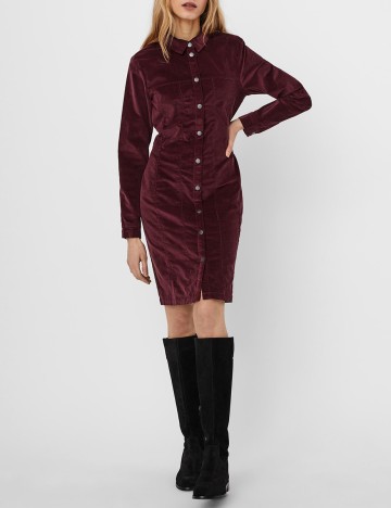 Rochie scurta Vero Moda, pruna, M